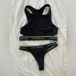 armani emporio bralette set
